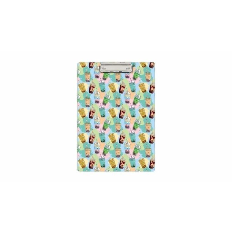 Biurfol, deska z klipem A4, bubble tea