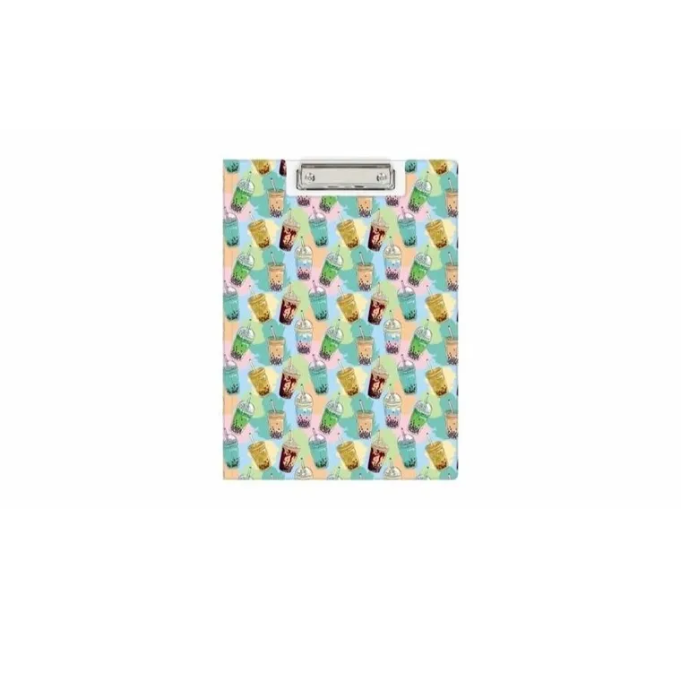 Biurfol, deska z klipem A4, bubble tea