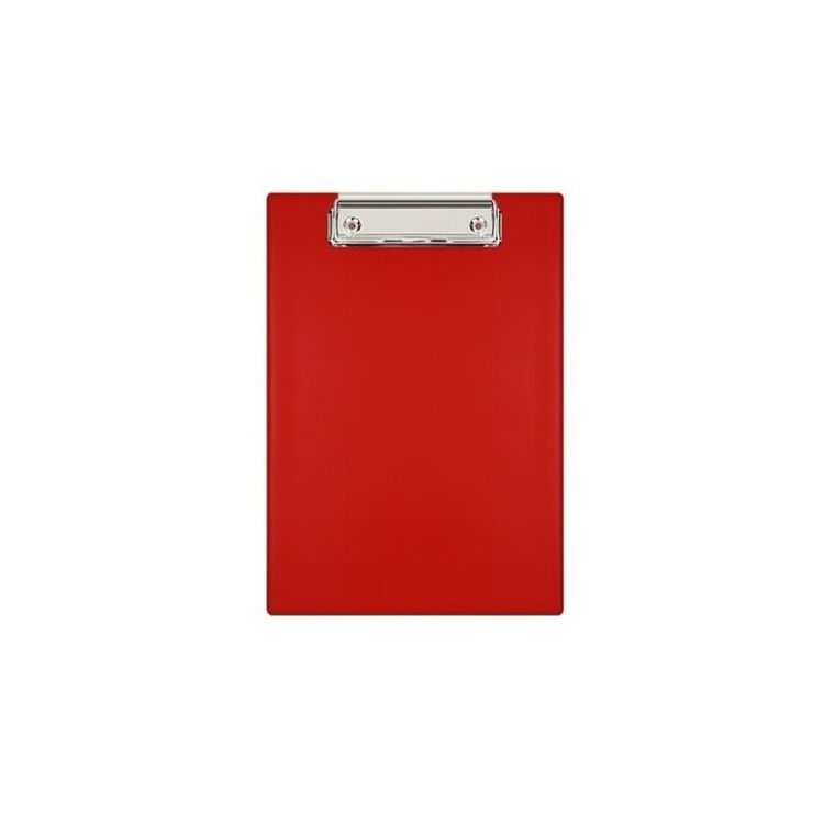 Biurfol, deska z klipem A5, czerwony
