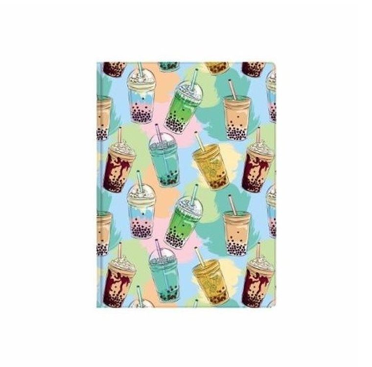 Biurfol, notes A6, kratka, bubble tea, 1 szt.