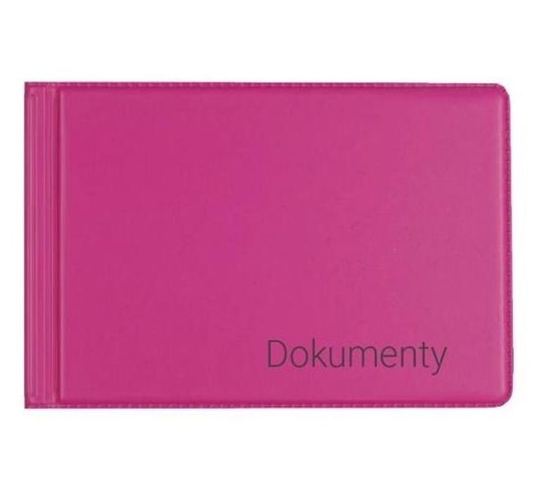Biurfol, okładka na dokumenty małe, pink, 1 szt.