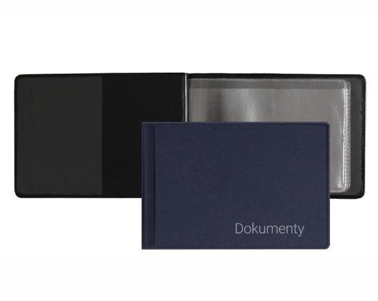 Biurfol, okładka na dokumenty małe, premium granat, 1 szt.