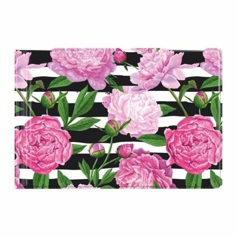 Biurfol, okładka na dokumenty małe, z nadrukiem, peony, 1 szt.