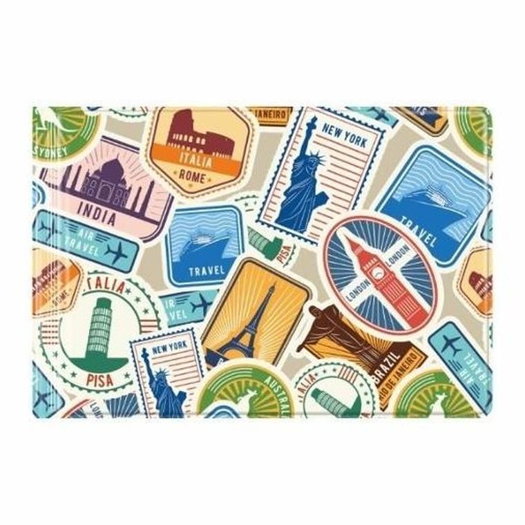 Biurfol, okładka na dokumenty małe, z nadrukiem, travel, 1 szt.