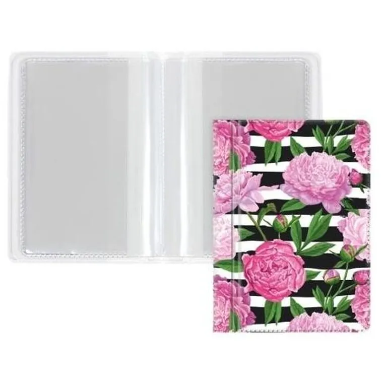 Biurfol, okładka na dokumenty, mini, peony, 1 szt.