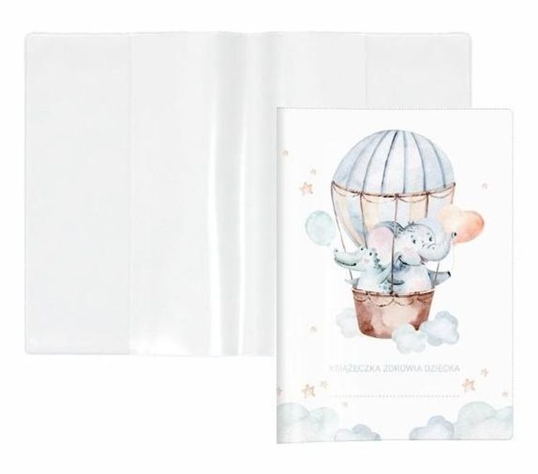Biurfol, okładka na książeczkę zdrowia dziecka, balon, 1 szt.