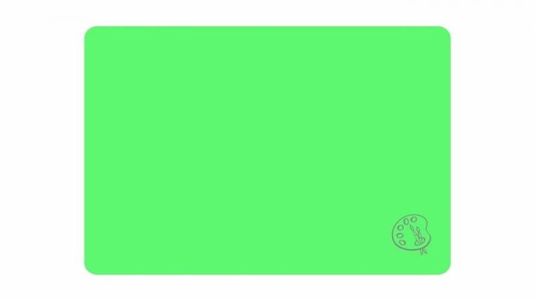 Biurfol, podkładka na biurko, mata, zielony, neon, 38-56 cm