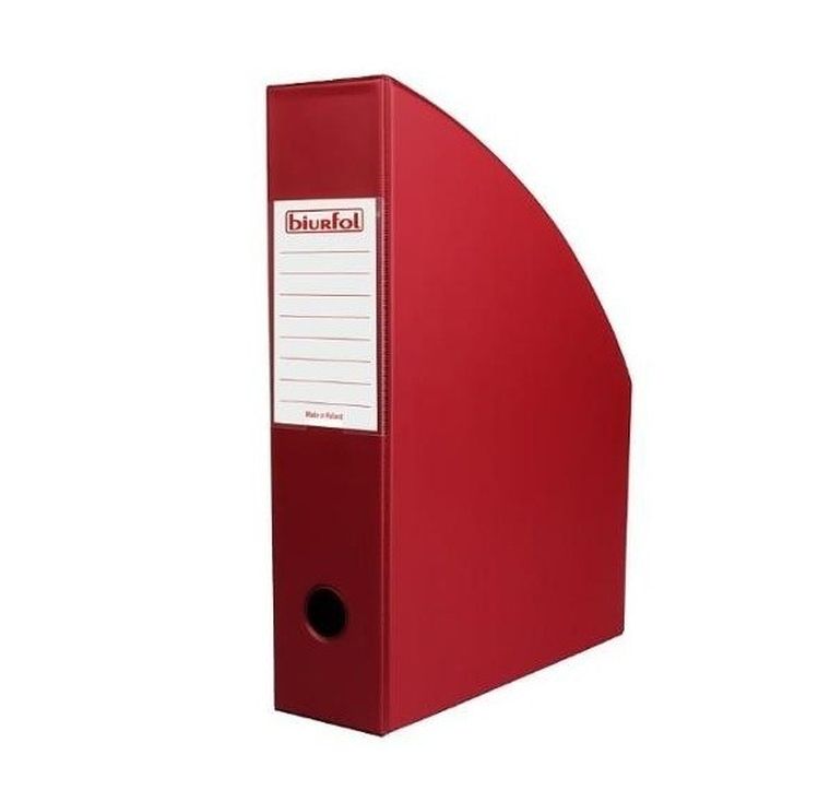 Biurfol, pojemnik na dokumenty, bordo, 7 cm