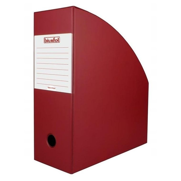 Biurfol, pojemnik na dokumenty, bordowy, 11 cm
