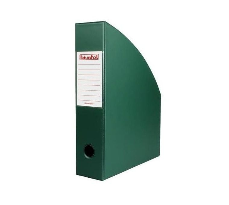 Biurfol, pojemnik na dokumenty, ciemnozielony, 7 cm