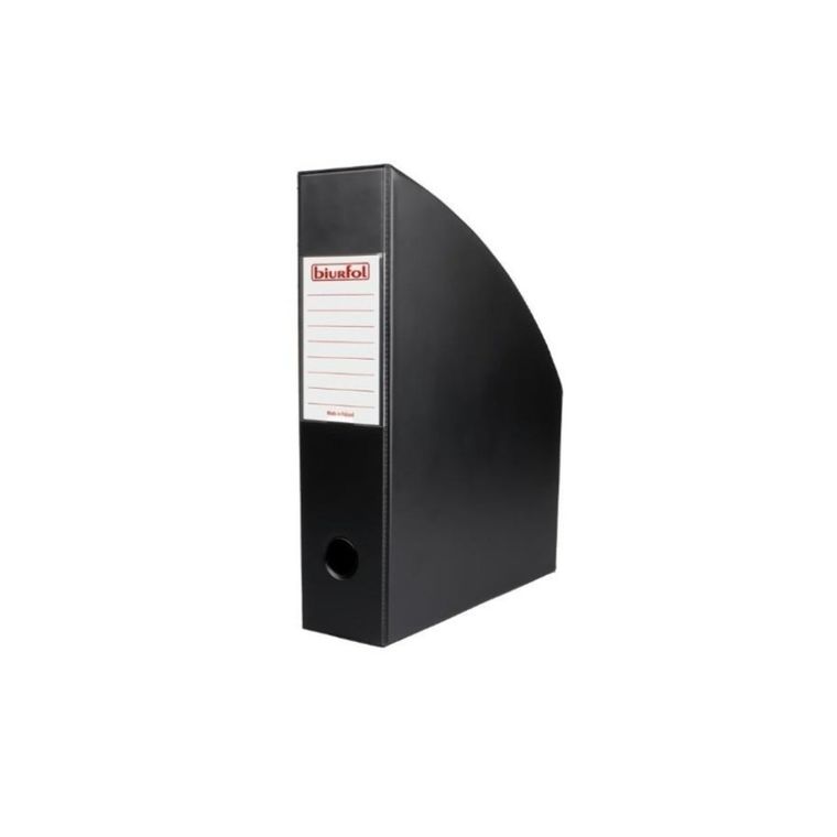 Biurfol, pojemnik na dokumenty, czarny, 7 cm