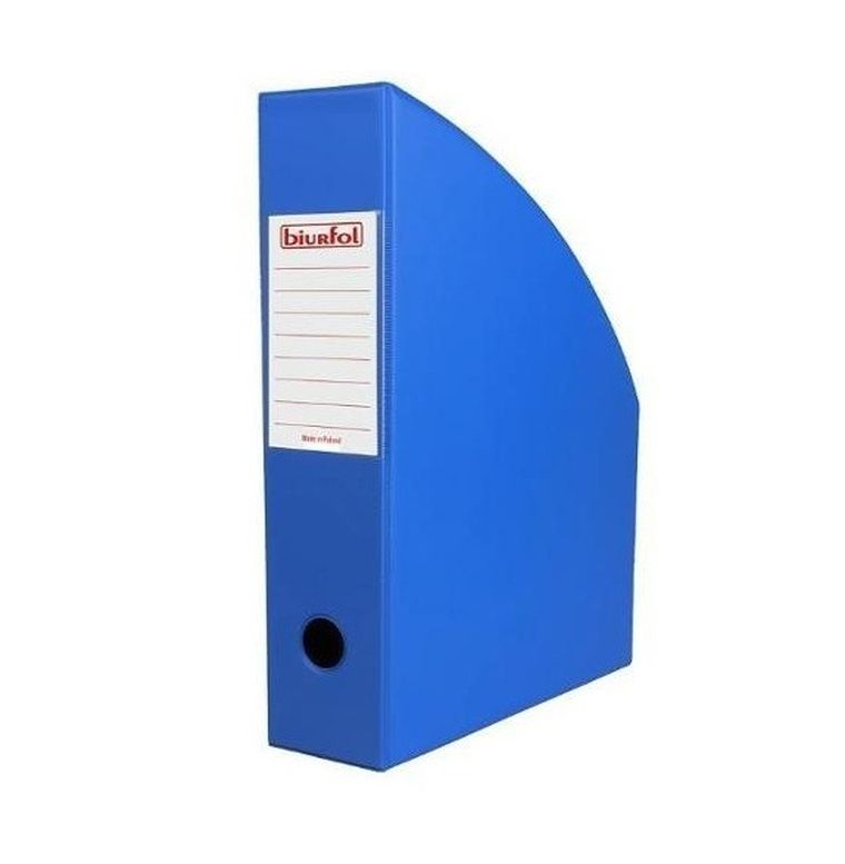 Biurfol, pojemnik na dokumenty, niebieski, 7 cm