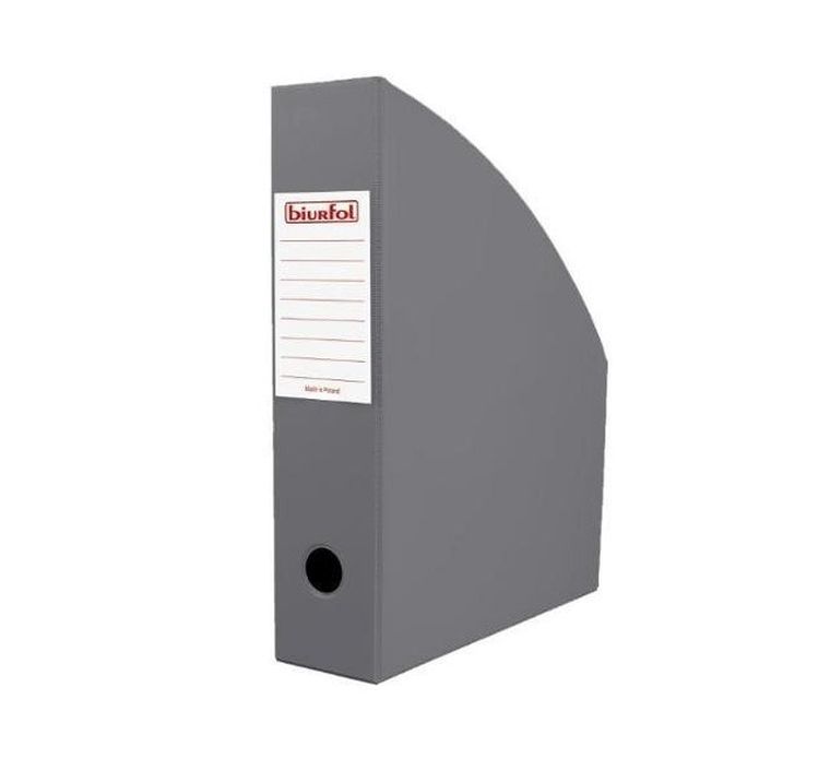 Biurfol, pojemnik na dokumenty, szary, 7 cm