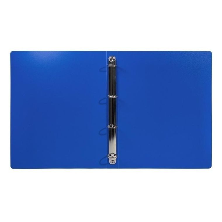 Biurfol, segregator A4, 3 cm, 4 ringi, niebieski