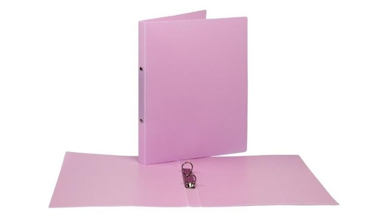 Biurfol, segregator A4, pastelowy różowy