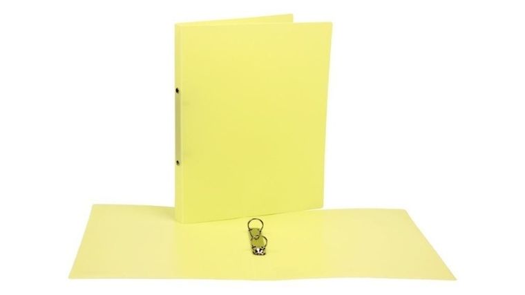 Biurfol, segregator A4, pastelowy żółty