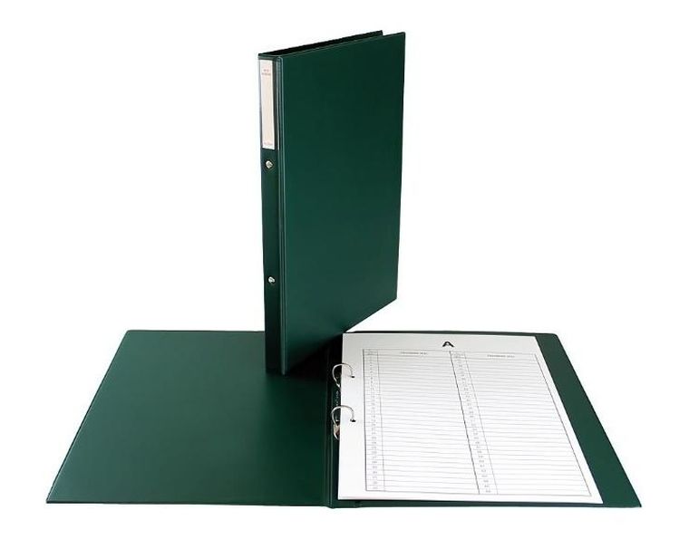 Biurfol, teczka do akt osobowych, 2R, 3 cm, ciemnozielona
