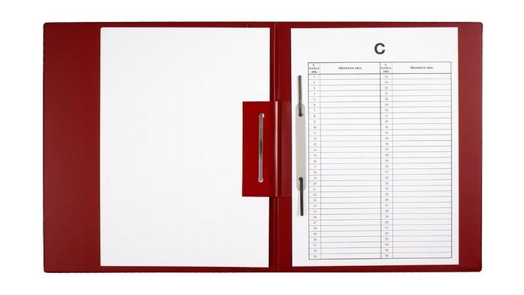 Biurfol, teczka do akt osobowych, bordo