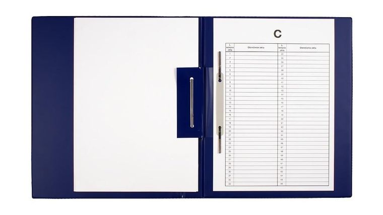 Biurfol, teczka do akt osobowych, granat