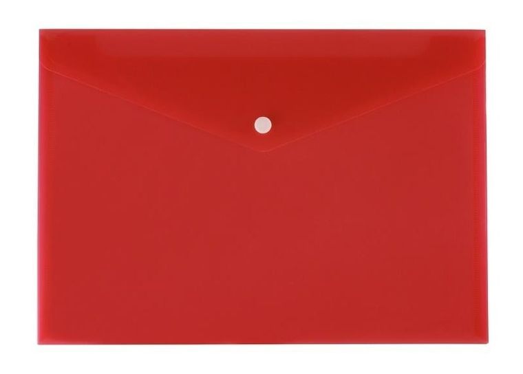 Biurfol, teczka koperta A4, satyna, czerwona