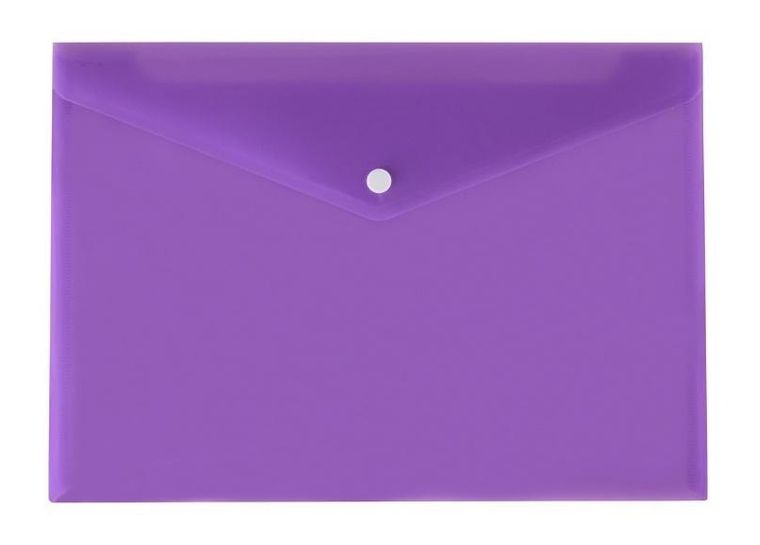 Biurfol, teczka koperta A4, satyna, fioletowa