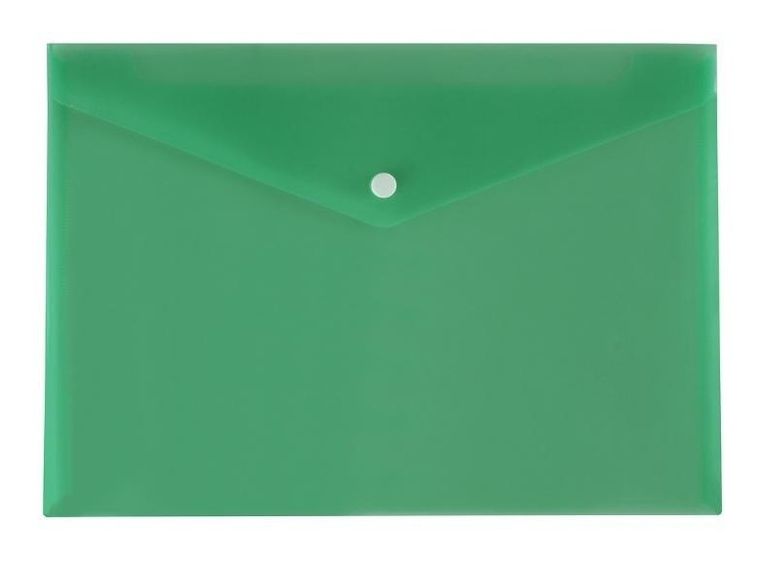 Biurfol, teczka koperta A4, satyna, zielona