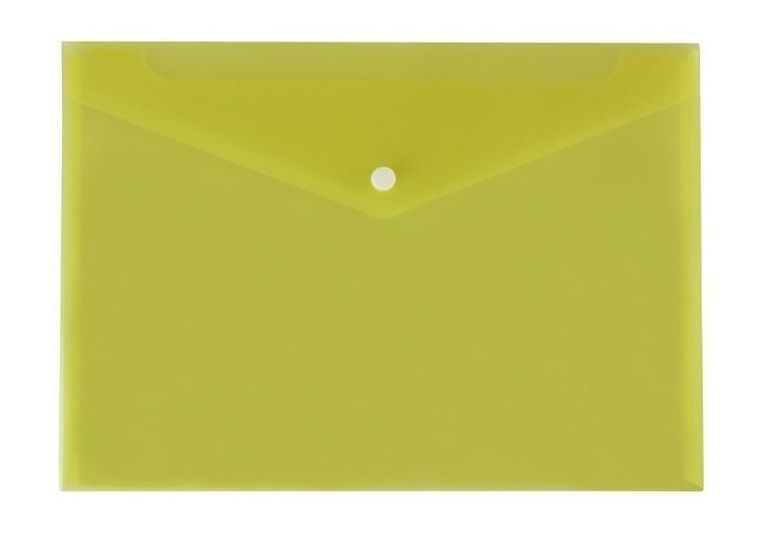 Biurfol, teczka koperta A4, satyna, żółta