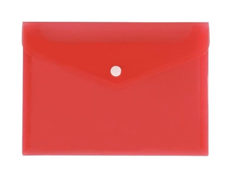 Biurfol, teczka koperta A5, satyna, czerwona