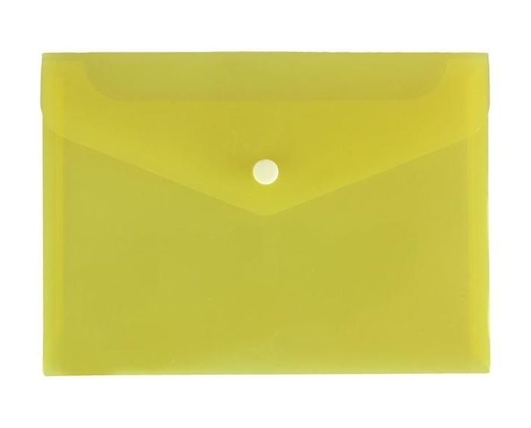 Biurfol, teczka koperta A5, satyna, żółta