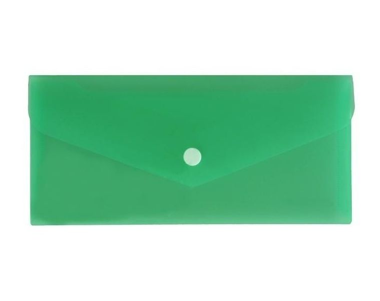Biurfol, teczka koperta DL, satyna, zielona
