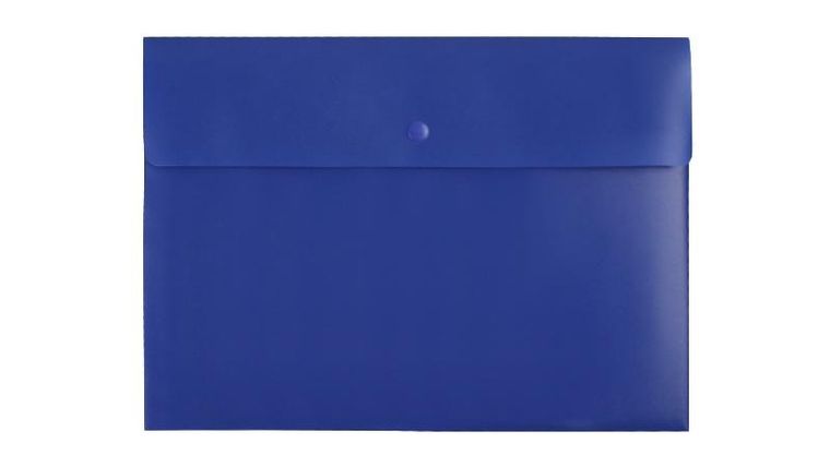 Biurfol, teczka kopertowa A4, niebieska, 1 szt.