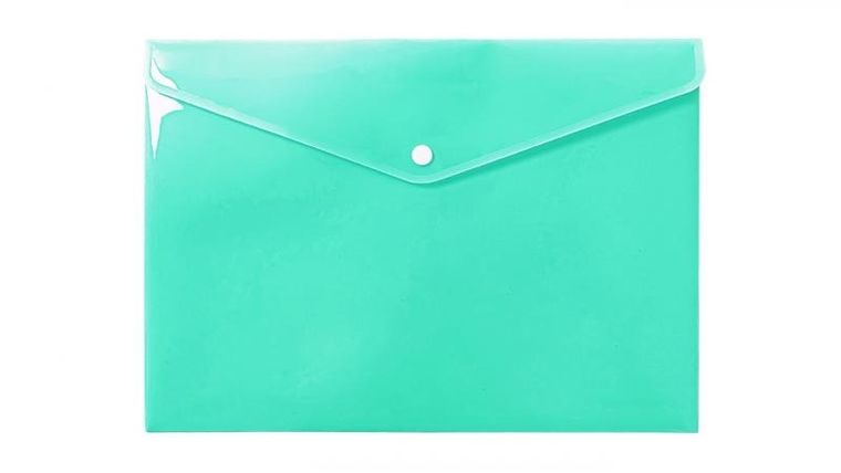 Biurfol, teczka kopertowa, A4, pastelowy zielony, 1 szt.