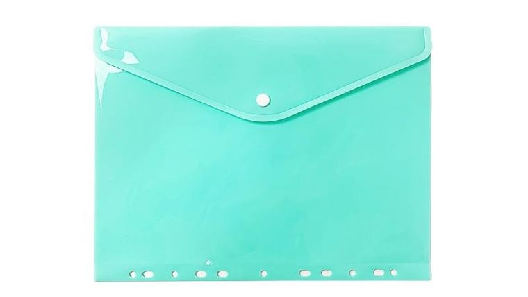Biurfol, teczka kopertowa A4, zawieszana, pastelowy zielony, 1 szt.