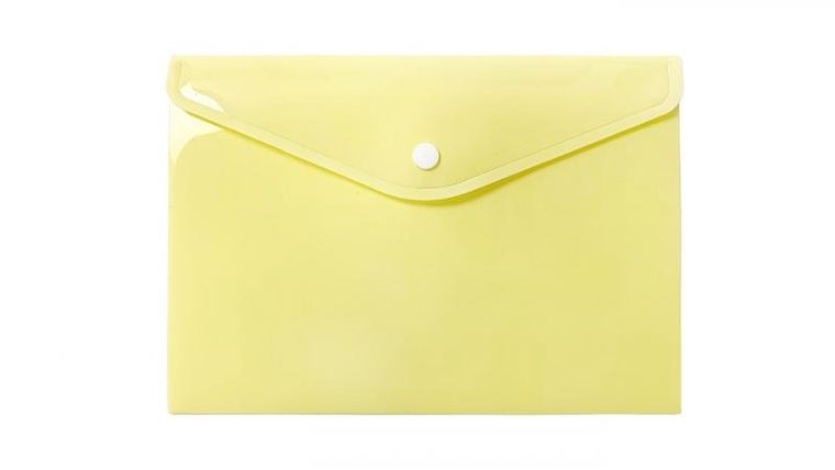 Biurfol, teczka kopertowa, A5, pastelowy żółty, 1 szt.