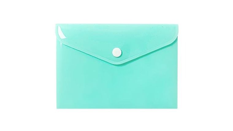 Biurfol, teczka kopertowa A6, pastelowy zielony, 1 szt.