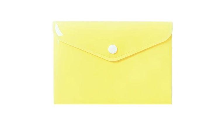 Biurfol, teczka kopertowa A6, pastelowy żółty, 1 szt.