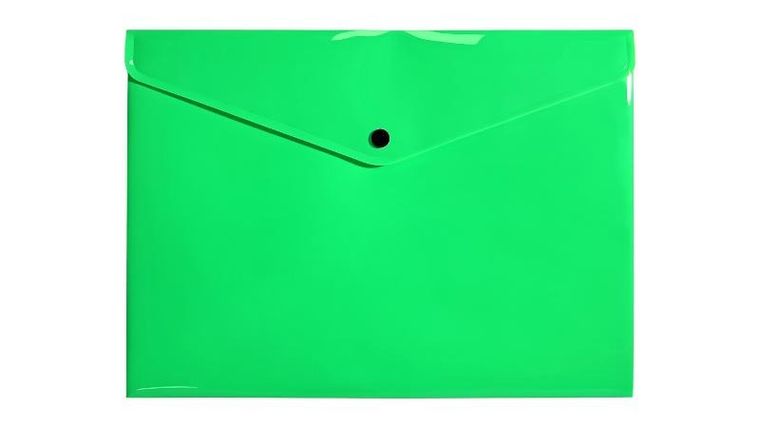 Biurfol, teczka kopertowa na zatrzask, A4, zielona, 1 szt.