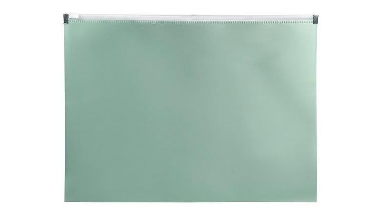 Biurfol, teczka na suwak A4, morandi zieleń, 1 szt.