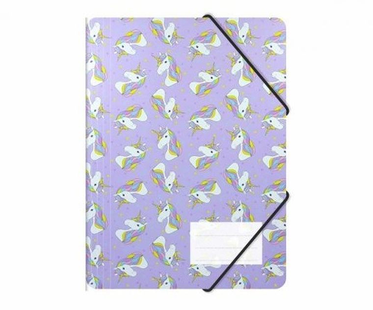 Biurfol, teczka z gumką, A4, unicorn, 1 szt.