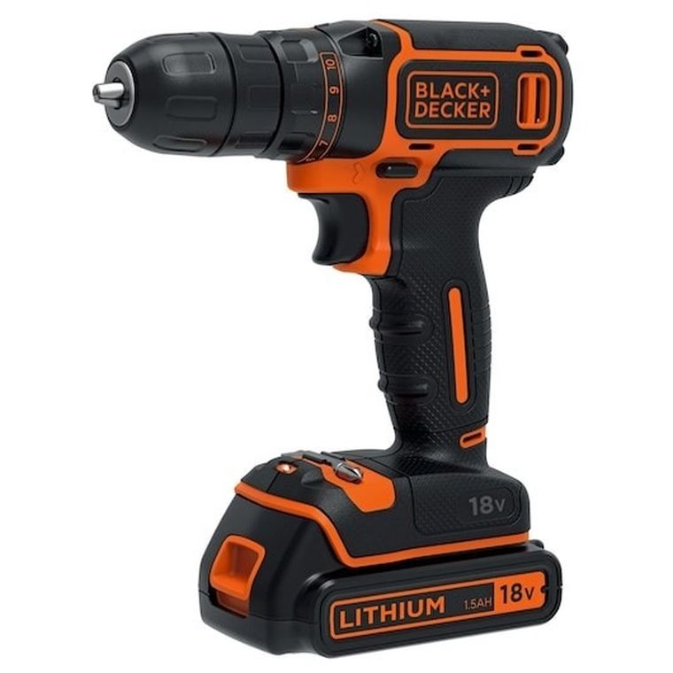 Black&Decker, wiertarko-wkrętarka, 18V, BDCDC18-QW