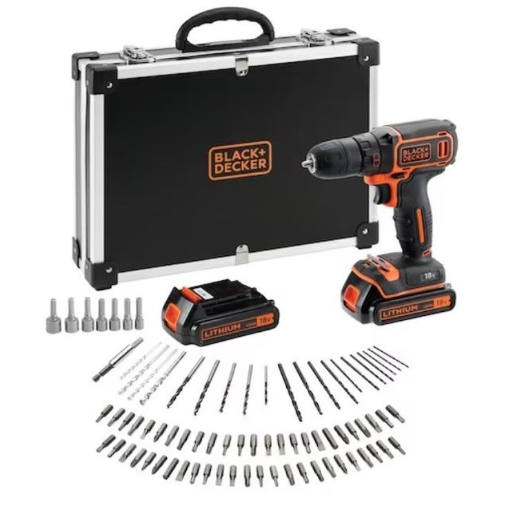 Black&Decker, wiertarko-wkrętarka, 18V, BDCDC18BAFC-QW