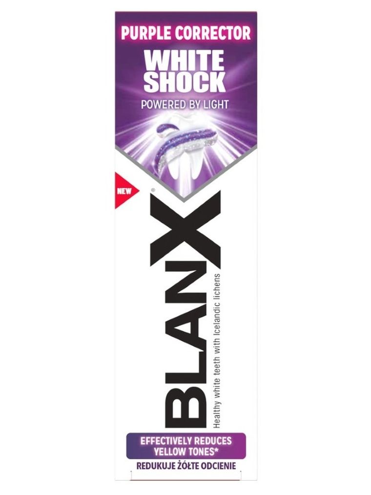 BlanX, White Shock, Purple Corrector, pasta do zębów, 75 ml