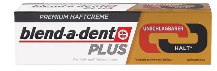 Blend-a-Dent, Plus Halt, mocne trzymanie, klej do protez, 40g