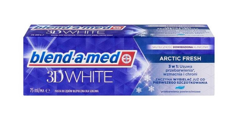Blend-a-med, 3D White Extreme Arctic Fresh, pasta do zębów wybielająca, 75 ml