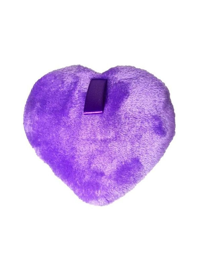 Bling, gąbka do demakijażu wielokrotnego użytku, serce, mix kolorów