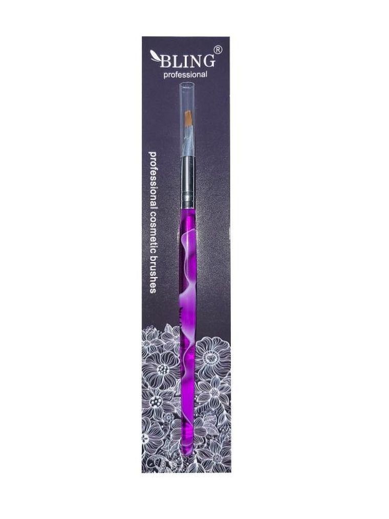 Bling Professional, pędzelek do żelu, rozmiar 4, marmurkowy