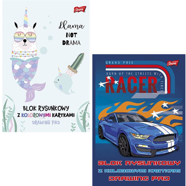 Blok rysunkowy, kolorowy, A4, 16 kartek, 1 szt.