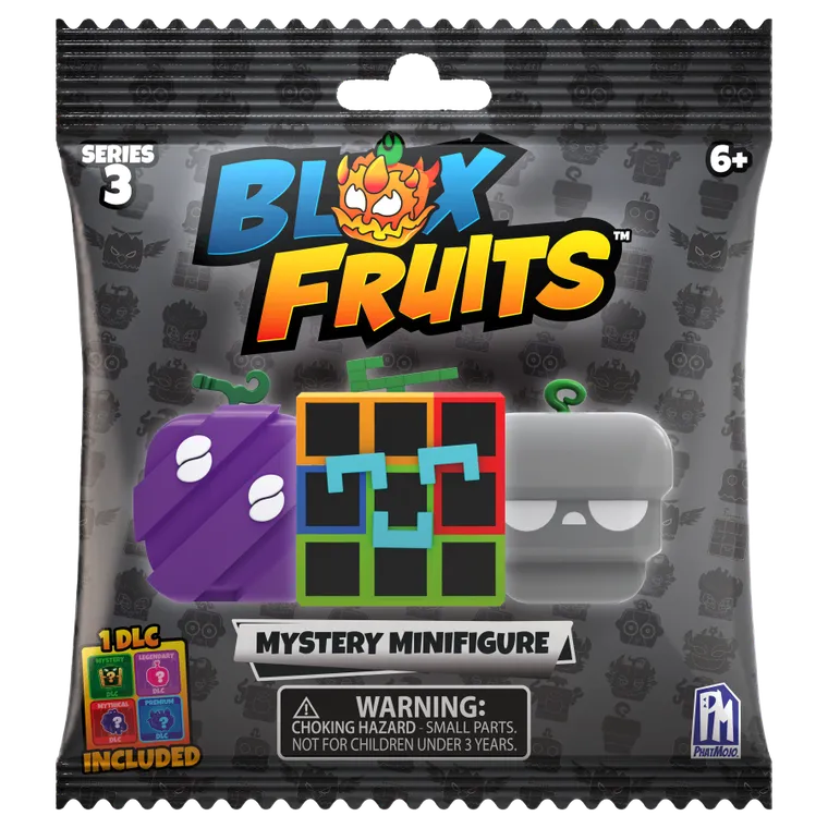 Blox Fruits, minifigurka niespodzianka z kodem do gry, 4 cm, 1 szt.