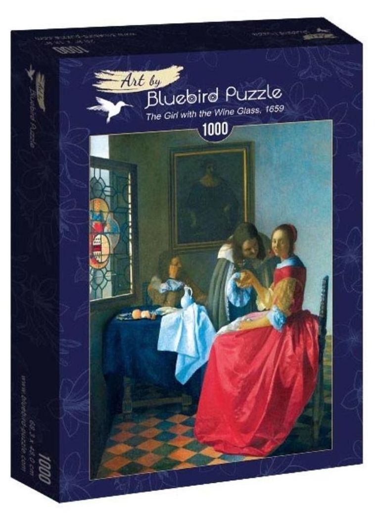 Bluebird, Dziewczyna z kieliszkiem wina, puzzle, 1000 elementów