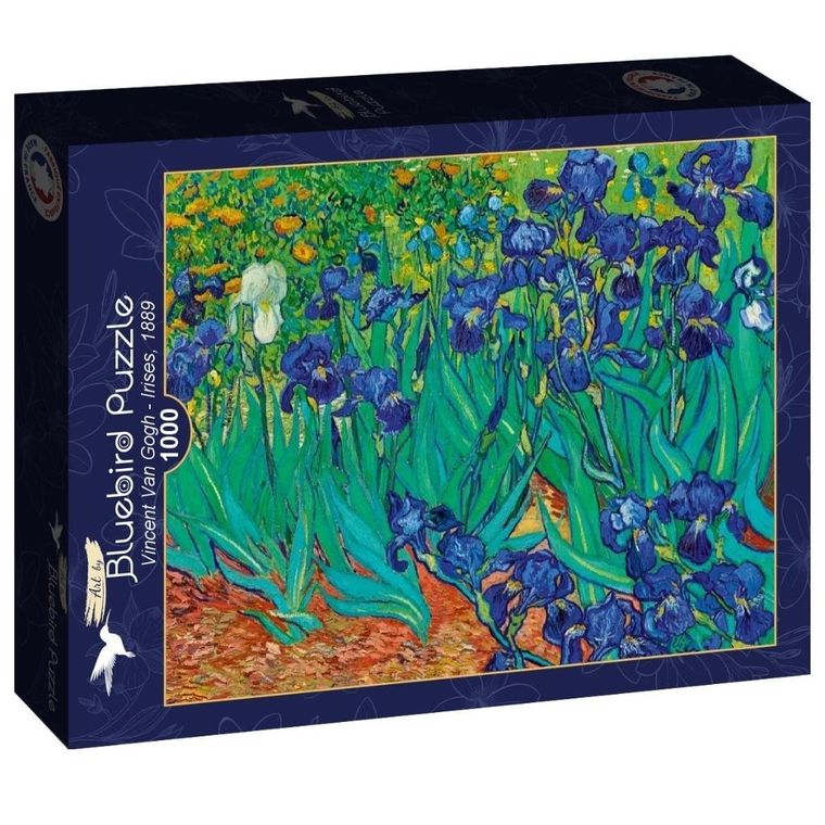 Bluebird, Irysy, Vincent van Gogh, puzzle, 1000 elementów